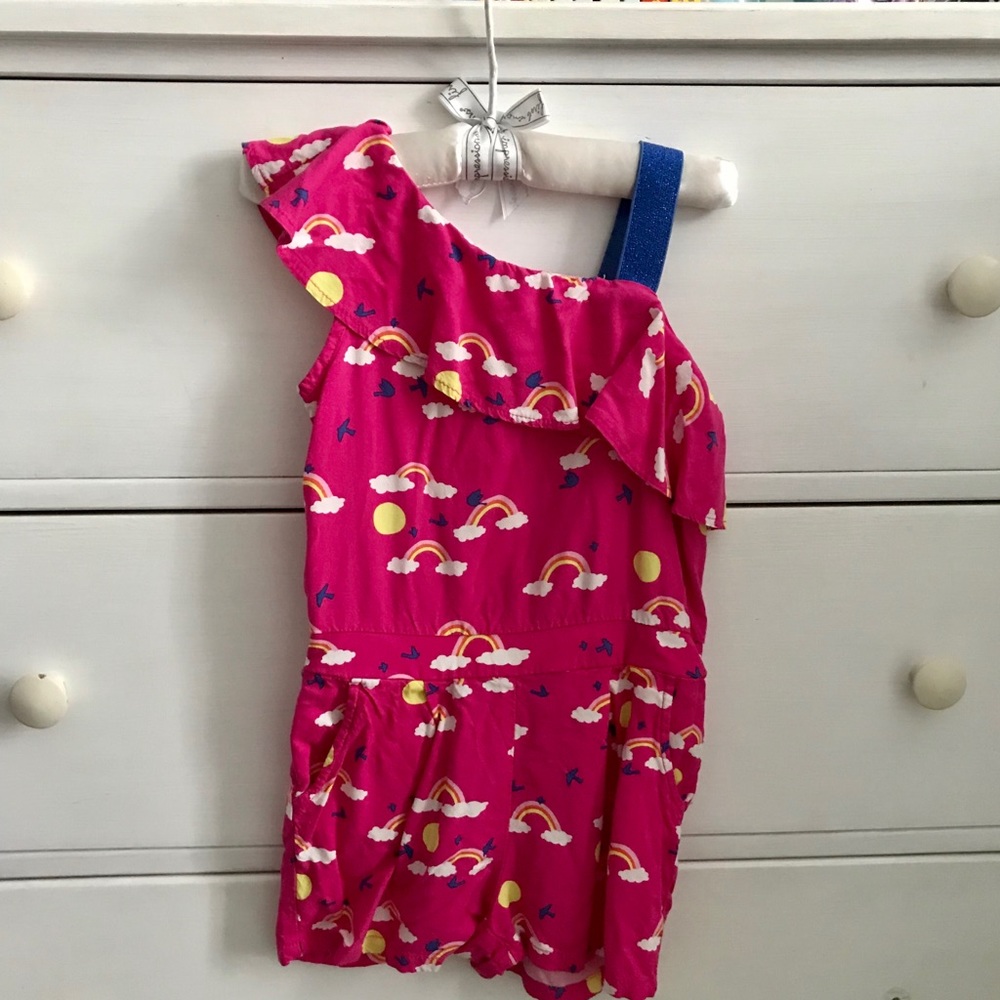 PINK RAINBOW ROMPER